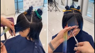 Fix A Bad Short Haircut For Women | Bangs & Short Layered Cutting Techniques