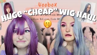 Hauling & Trying On "Cheap" Wigs  | Uoobox |