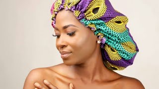 Step By Step In Making Hair Bonnet With African Print