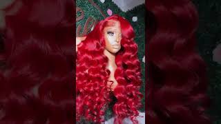 Hot Red Color | Keswigs | #Keswigs #Shorts #Frontalwig #Tutorial #Wigs #Hdlace