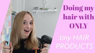 Doing My Hair With Only Tiny Hair Tools! World'S Smallest Hair Tools?