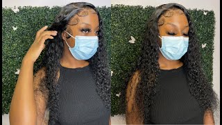 Flawless Wig Install | Jet Black Curly Wig