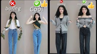 Boring Style To Become Cool One Outfits Ideas With Hairstyle Tutorial