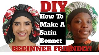Diy: How To Make A Satin Hair Bonnet