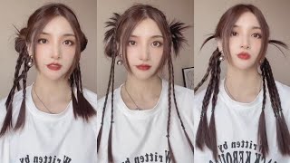Quick & Cute Korean Style For Girlskpop Hairstyle Tutorial