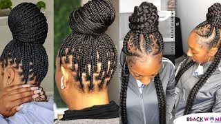 Most Popular African Americans Hairstyle||Best Brainding Hair|| 2022/2023||Knotless Box Braids (V1)