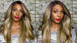 Only $30 For This Texture And Color | Outre Synthetic Hair Hd Lace Front Deluxe Wig - Avalon