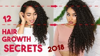 12 Top Hair Growth Secrets 2018 - How To Grow Long Curly Hair By Lana Summer