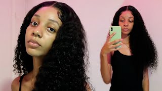 Bomb Glueless Install On 28Inch 4X4 Closure Wig | Cranberry Hair