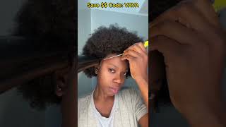 Most Realistic Short Lace Wig Install! 4C Afro Curly Natural Hair Type Review Ft.#Elfinhair