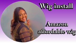 4X4 Closure Wig Install || Amazon Affordable Wig ||