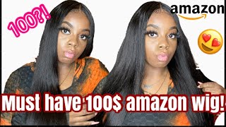 Amazon Wig Review | Fly Bao Hair | 24 Inch Straight 4X4 Closure Wig