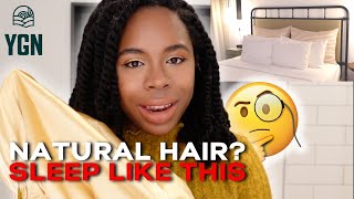 How To Protect Your Natural Hair At Night |  Yougonatural Silk Bonnet Review, Ygn Turban