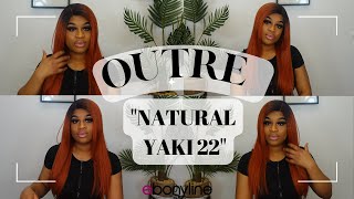 Outre Synthetic Hair Hd Lace Front Wig "Natural Yaki 22"  |Ebonyline.Com