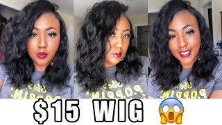 How To Style Cheap Synthetic Wigs! Watch Me Style This Summer Wet Look Curly Bob! Queendom Mindset