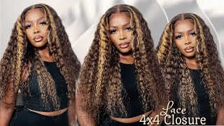 *Affordable* Pre-Highlighted 4X4 Closure Wig| Beginner Friendly | Easy Install | Ft Ishowbeauty Hair