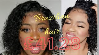 Aliexpress Uk Affordable Lace Front Wig || Brazilian Water Wave || 4X4 Closure Wig Tryon Giveaway*