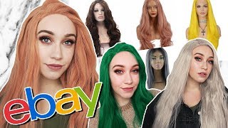 I Spent $300 On Cheap Ebay Wigs - Are They Worth It?! | Huge Try-On Haul
