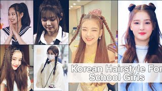 Korean Hairstyle For School Girls | Korean Girls For Teenager Girls #Shorts #Ytshorts #Koreanfashion