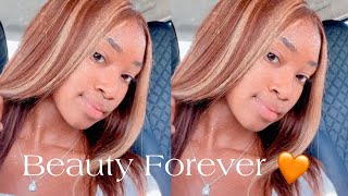 The Pre-Highlighted Wig Look  Ft.Amazon Beauty Forever Hair !! Cheap & Quick