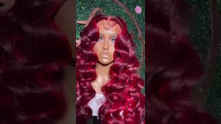Would You Rock This Color?  #Redcolor #Wigs #Wigmaker