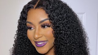 Quick Glueless Install | 20" Afro Curly Hd Lace Frontal Wig | Luvme Hair