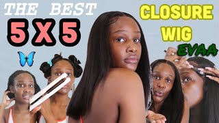 5X5 Body Wave Closure Wig With Blunt Cut & Layers | Isee Hair