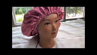 How To Make A Simple Reversible And Adjustable Hair Bonnet, Hair Bonnet