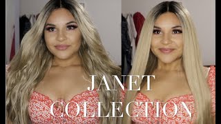 Cheap Natural Wigs | Janet Collection | Leah & Michelle Wig| Sandy Blonde | 28 Inch Unit