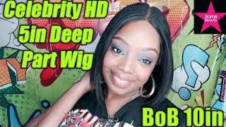 Celebrity 100% Virgin Human Hair Hd 5 In Deep Part Wig 10In Bob