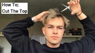 How To Cut The Top With Scissors. Diy Haircut. Quick Haircut Tutorial (How To Cut Your Own Hair)