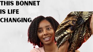 Best Satin Bonnet For Natural Hair | Night Routine For Moisture & Length Retention W/Humble Glow