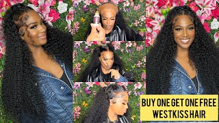 Get Into The Slay| Full Curly Hd Lace Wig With Half Up / Half Down  Westkiss Hair
