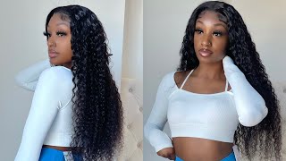 Water Wave Glueless Closure Wig Easy Install Ft. Ashimary Hair
