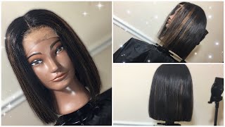 How To Cut A Blunt Bob | How To Pluck A Lace Closure