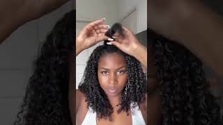 Kinky Curly V Part Human Hair Glueless Wig Install Tutorial 2022 Black Girl Magic