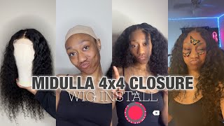 Midulla 4X4 Closure Wig Install | Start To Finish | Beginners Friendly | + Behind The Scenes Tiktok