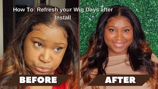 How I Refresh My 5X5 Closure Wig 5 Days After Installing!!!
