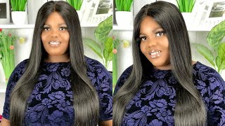 Must Have Super Siky Jet Black Straight Hair Bundles With Closure, | Ft. Today Only Hair
