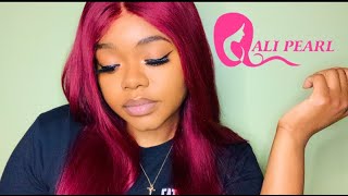 Affordable  Alipearl Straight  99J 4X4 Closure Wig Review