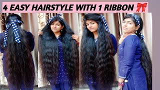 Cuteribbon Hairstyle For Everyday/4 Cute,Easy And Beautiful Hairstyle For School Or Collage Girls