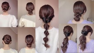Quick & Easy Hairstyle Tutorials+Scarf Ideas Elegant Look Korean Style For Girls