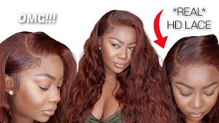 *New* Red Brownauburn Hd Lace Wig Install For Beginners Ft. Cynosure Hair