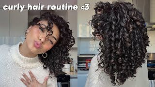 Curly Hair Routine For Beginners (Wash Day & Styling For 3B Curls!!)