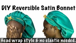 How To Make A Satin Bonnet | How To Make A Hair Bonnet.