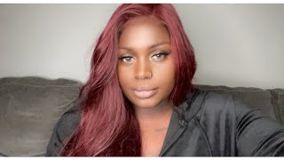 How To: From Black To Burgundy | Quick & Easy 4X4 Closure Wig Styles