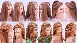 6 Easy Open Hairstyle For New Year Special L Front Variation L Wedding Hairstyles L Curly Hairstyles