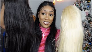 First 360 Lace Frontal Wig Unboxing + 34 Inch Hd 613 13X6 Lace Front Wig Wowangel Hair Best Hair