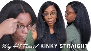 Wig 411! Over Plucked Beginner Wig Fix Natural Hair Kinky Straight Wig Install Beautyforeverhair