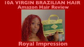 Amazon Hair Review!! Ft. Royal Impression| 10A Virgin Brazilian Curly Hair